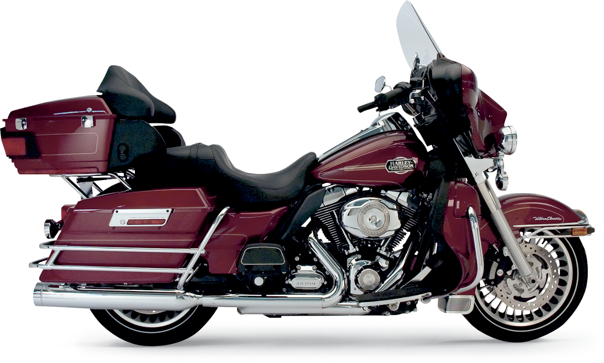 SUPERTRAPP 4" STOUT SLIP-ON MUFFLERS FOR HARLEY-DAVIDSON 2010 - 2013 Chrome Stout Slip-On Mufflers