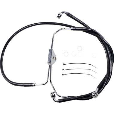 EXTENDED LENGTH STAINLESS STEEL BRAKE LINE KITS FOR HARLEY-DAVIDSON