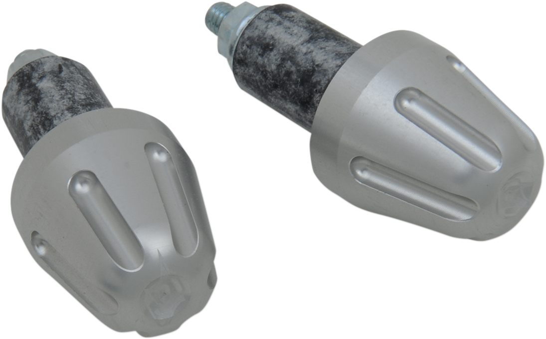 DRIVEN RACING BAR ENDS V1 BAR END WEIGHT SILVER