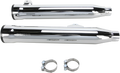 COBRA 3" SLIP-ON MUFFLERS WITH RACE-PRO TIPS FOR HARLEY-DAVIDSON 2008 - 2017 Chrome/Black 3" Slip-On Mufflers