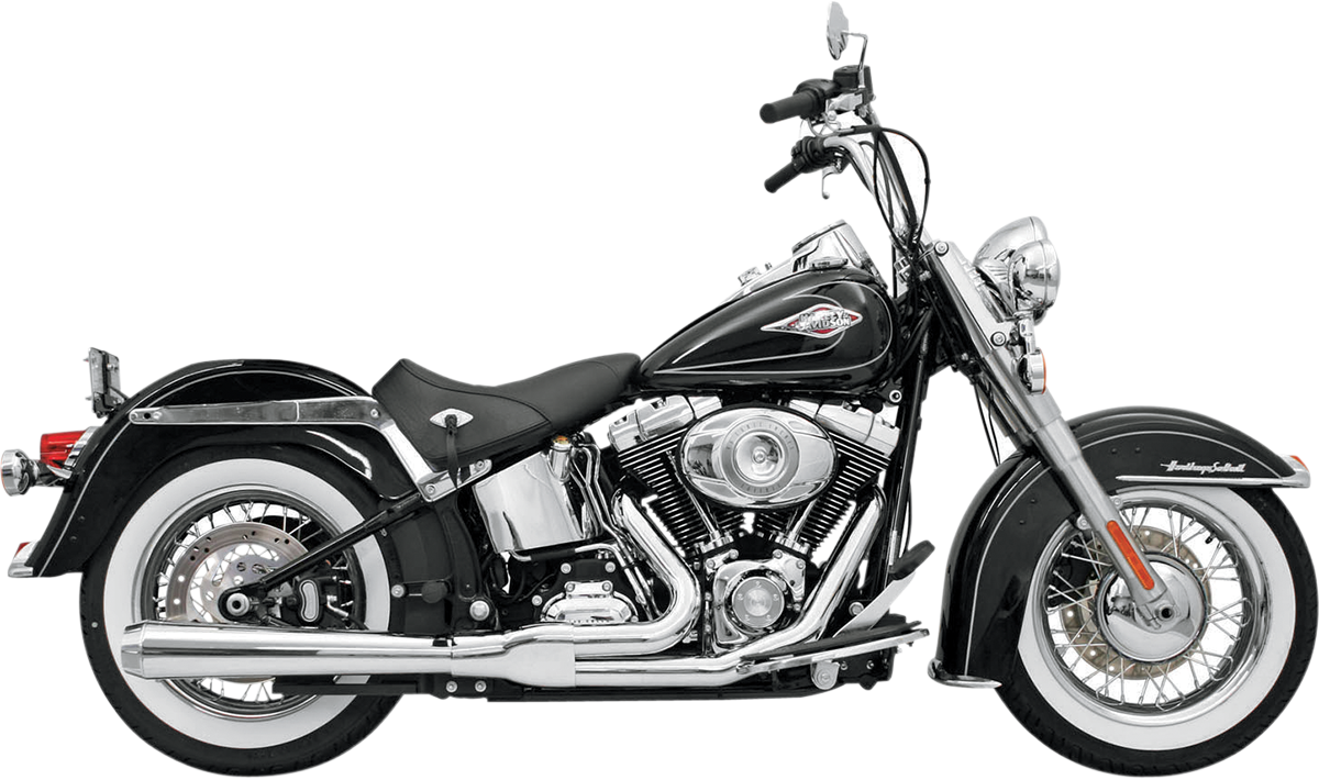 BASSANI XHAUST ROAD RAGE 2-INTO-1 SYSTEMS FOR HARLEY-DAVIDSON 2005 Chrome Long Road Rage 2-Into-1 Exhaust System