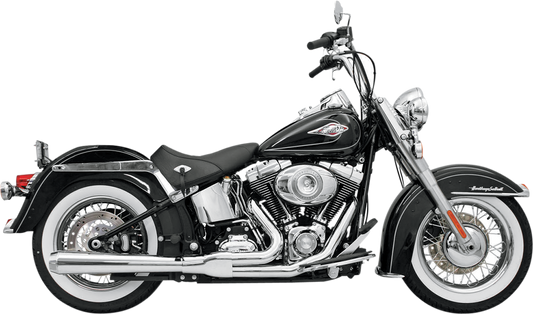 BASSANI XHAUST ROAD RAGE 2-INTO-1 SYSTEMS FOR HARLEY-DAVIDSON 2005 Chrome Long Road Rage 2-Into-1 Exhaust System