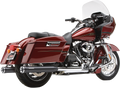 COBRA 3" SLIP-ON MUFFLERS WITH RACE-PRO TIPS FOR HARLEY-DAVIDSON 1995 - 2013 Raven Black/Chrome RPT Slip-On Mufflers