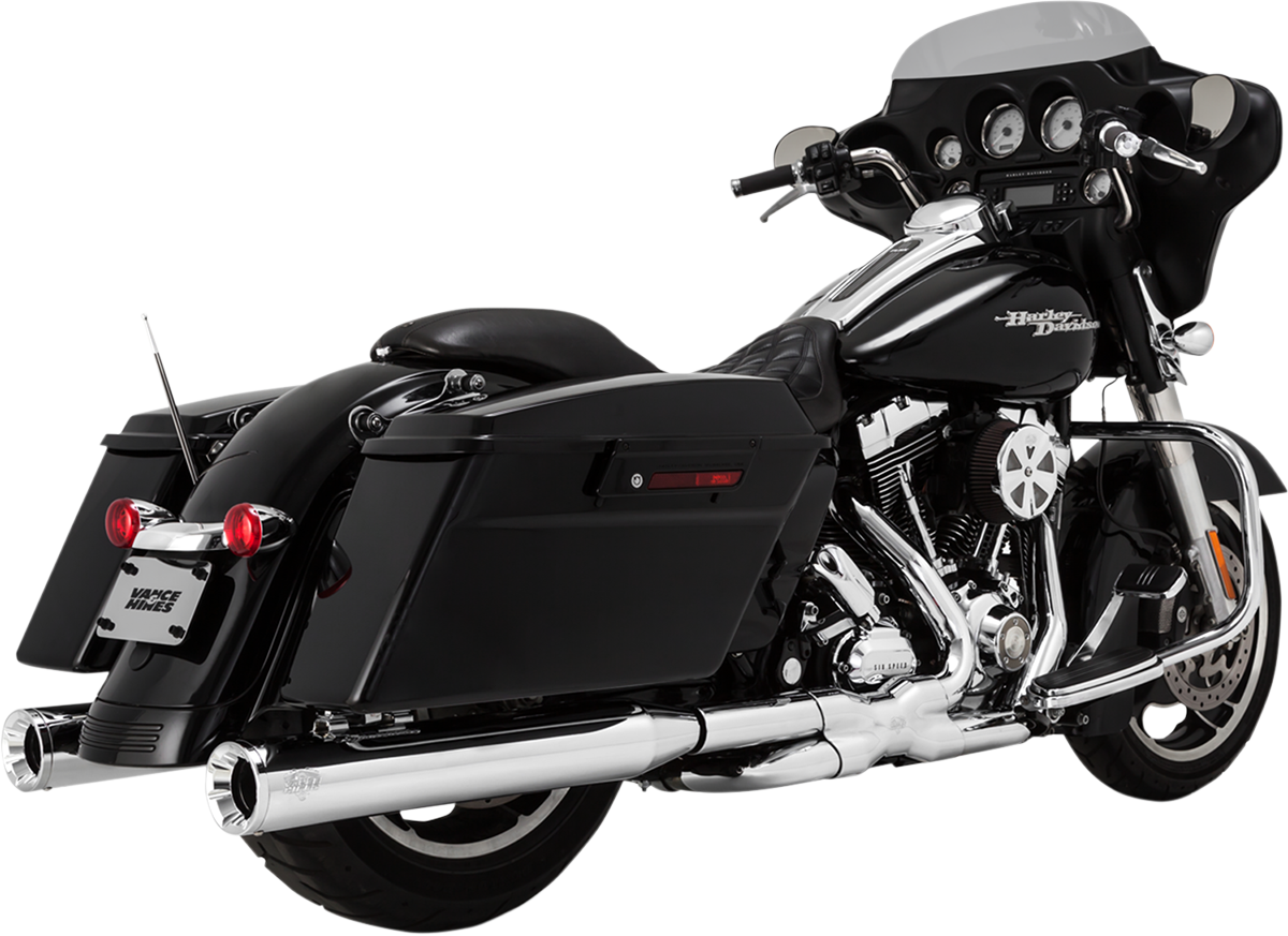 VANCE & HINES 4" ELIMINATOR 400 SLIP-ON MUFFLERS FOR HARLEY-DAVIDSON 1995 - 2013 Chrome Eliminator 400 Slip-On Mufflers