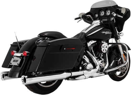 VANCE & HINES 4" ELIMINATOR 400 SLIP-ON MUFFLERS FOR HARLEY-DAVIDSON 1995 - 2013 Chrome Eliminator 400 Slip-On Mufflers