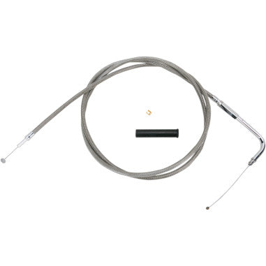 BRAIDED AND BLACK VINYL THROTTLE AND IDLE CABLES FOR HARLEY-DAVIDSON