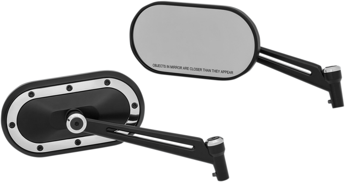 KURYAKYN HEAVY INDUSTRY MIRRORS MIRROR HEAVY IND BLK/CHR