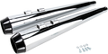 BASSANI XHAUST 4" SLIP-ON MUFFLERS FOR HARLEY-DAVIDSON 1995 - 2013 Chrome/Black 4" Slip-On Mufflers