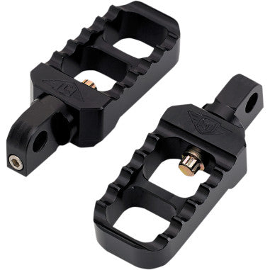 ADJUSTABLE SERRATED BILLET FOOTPEGS AND SHIFTER PEGS FOR HARLEY-DAVIDSON