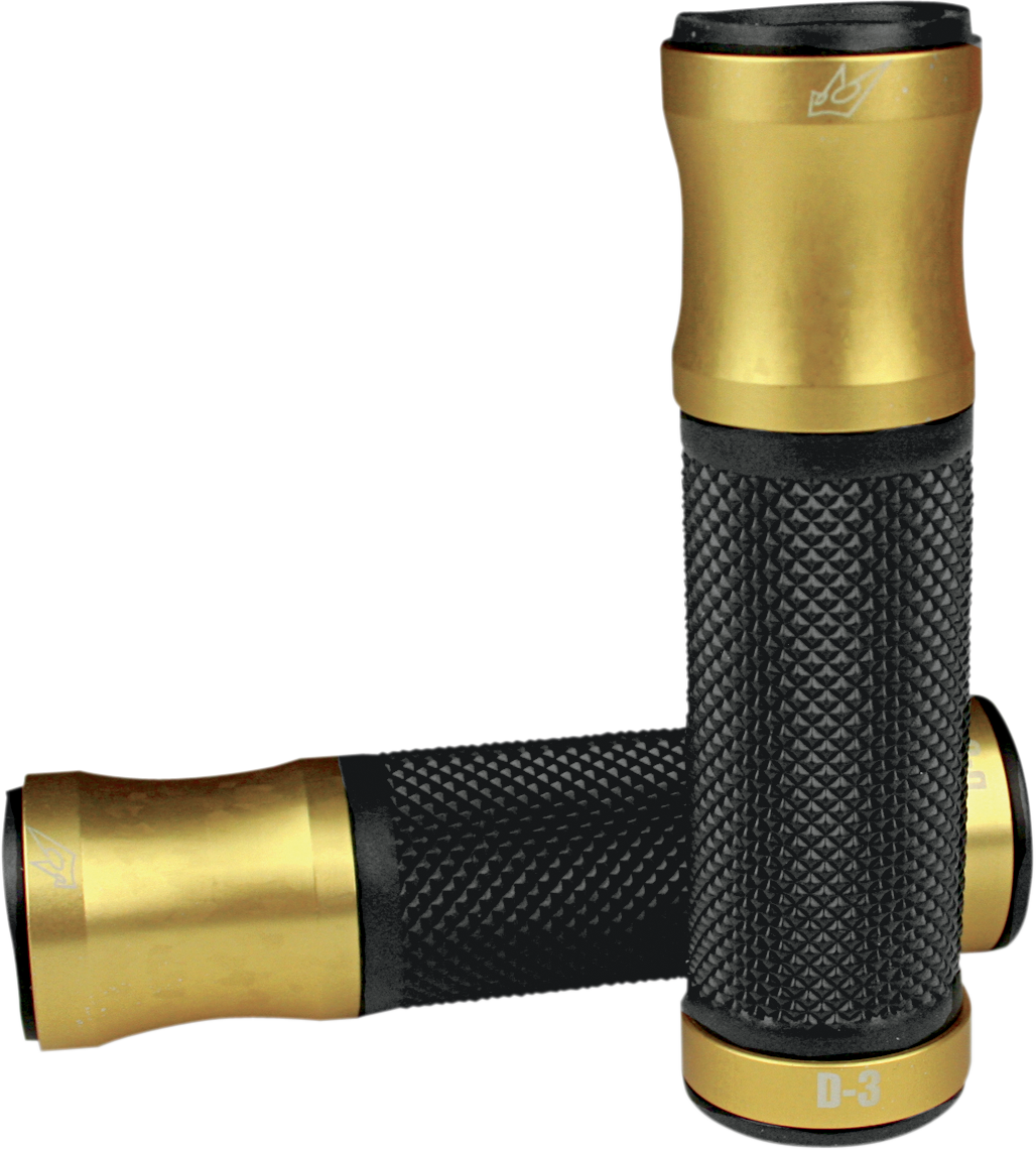 DRIVEN RACING D3 GRIPS GRIP D-3 GOLD/BLACK 1 IN.