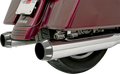 BASSANI XHAUST 4" SLIP-ON QUICK CHANGE SERIES MUFFLERS FOR HARLEY-DAVIDSON  Black/Natural Quick Change Series End Cap