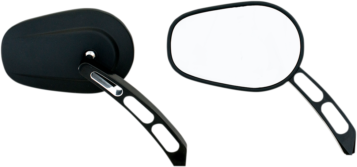 RIVCO PRODUCTS BILLET MIRRORS MIRROR BILLET BLACK