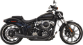 BASSANI XHAUST ROAD RAGE GEN II 2-INTO-1 SYSTEMS FOR HARLEY-DAVIDSON 2018 Black/Black/Natural Road Rage 2-Into-1 Exhaust System