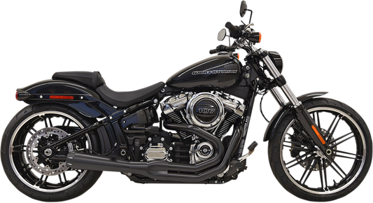 BASSANI XHAUST ROAD RAGE GEN II 2-INTO-1 SYSTEMS FOR HARLEY-DAVIDSON 2018 Black/Black/Natural Road Rage 2-Into-1 Exhaust System