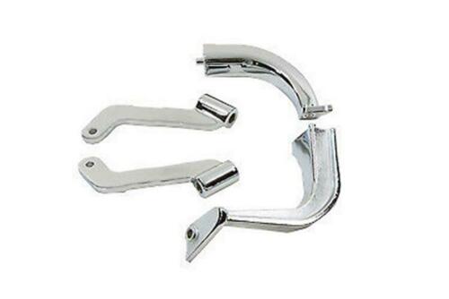 Footboard Mount Bracket Set Chrome For Harley-Davidson