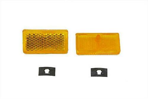 Front Amber Reflector Set For Harley-Davidson