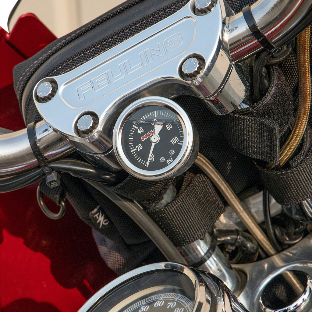 FEULING REMOTE OIL PRESSURE GAUGE/LINE KITS FOR HARLEY DAVIDSON