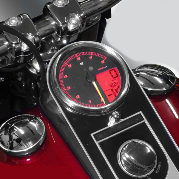 Acht Kilometer voor Harley-Davidson gebogen 2004-2013 Tachometer snelheidsmeter 5 "
