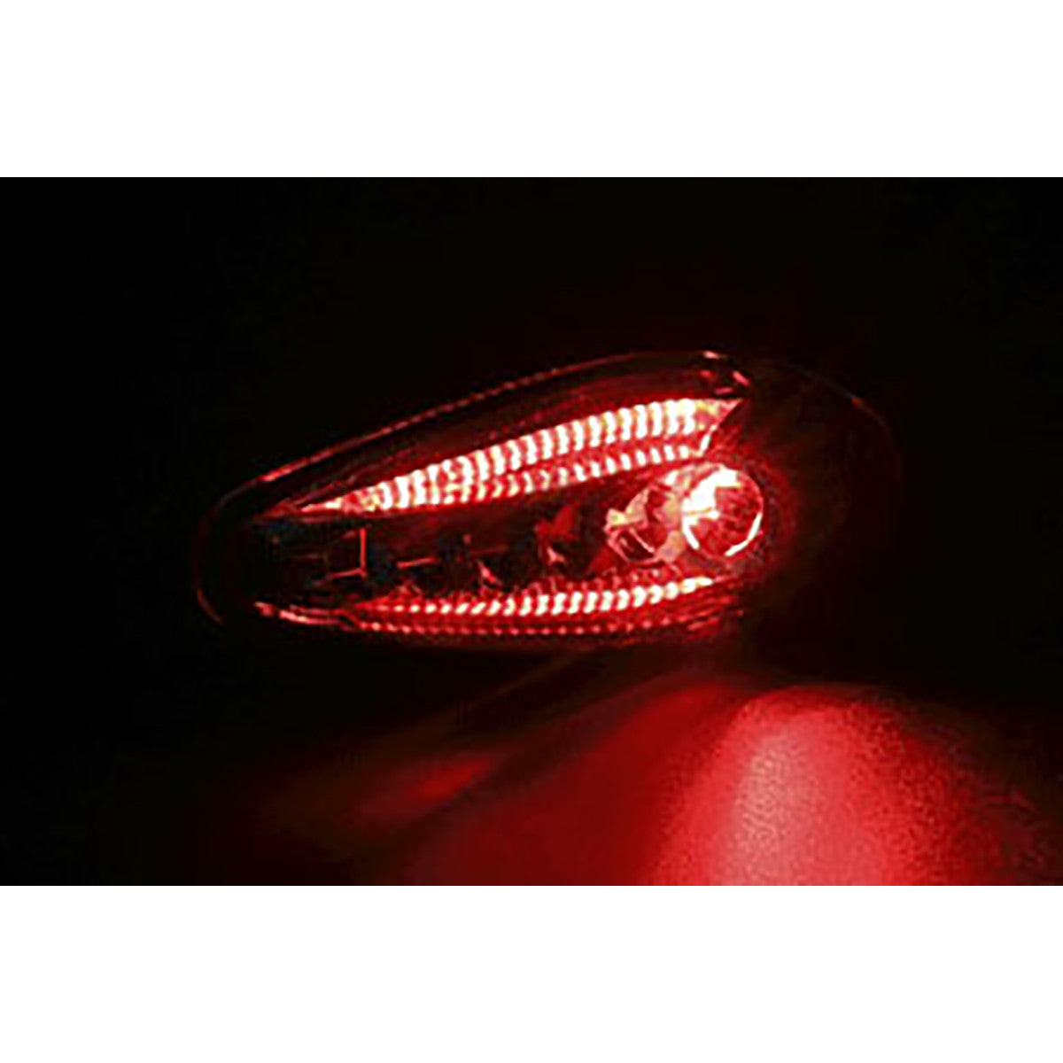 Koso LED -indicator Sonic achterlicht + remlichtfunctie (Black Matt)