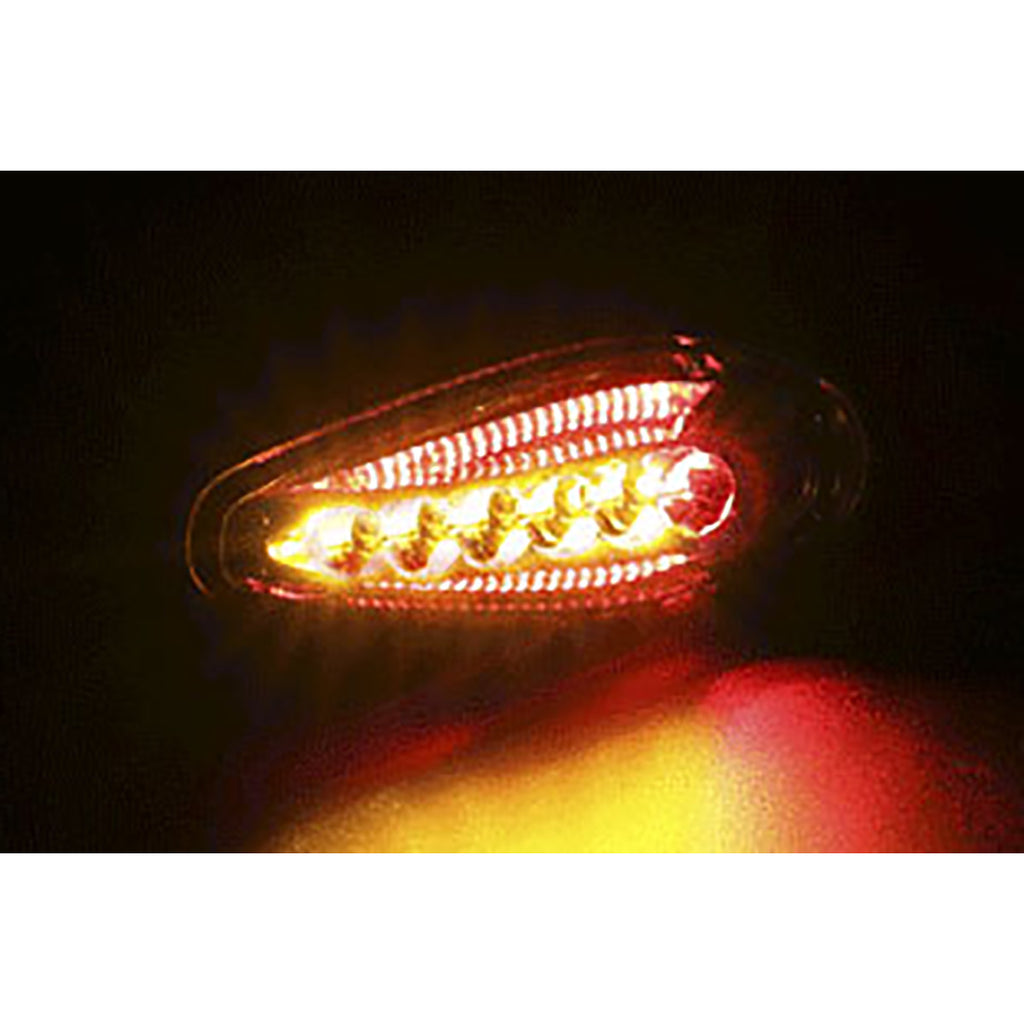 Koso Led Indicator Sonic Rear light + brake light function (black matt)