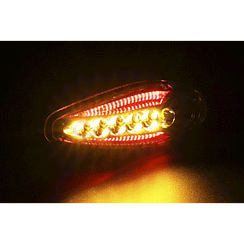 Koso Led Indicator Sonic Rear light + brake light function (black matt)