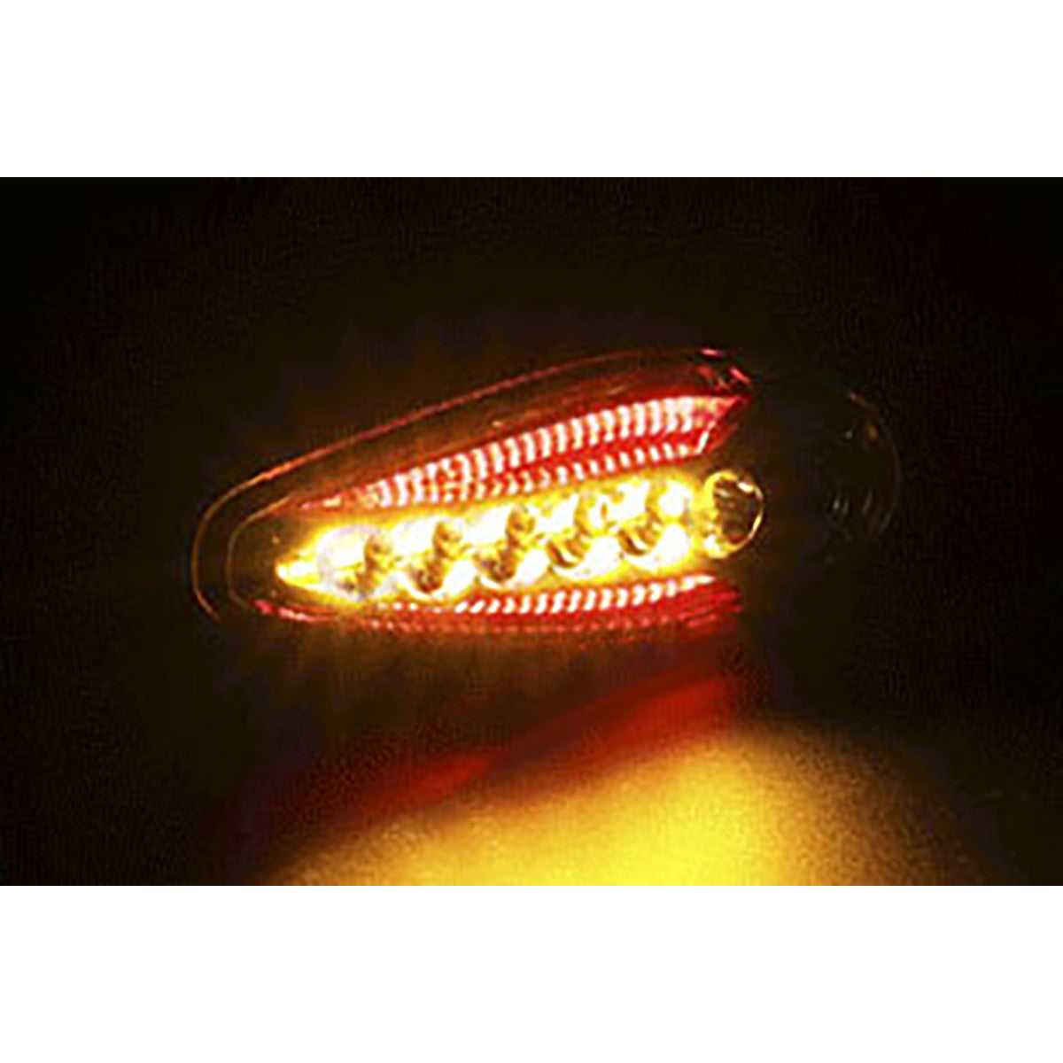 Koso Led Indicator Sonic Rear light + brake light function (black matt)