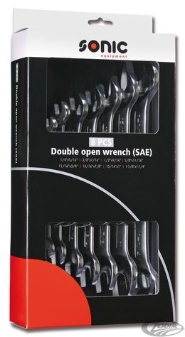 Juego De Llaves Planas Dobles En Pulgadas Double Open Wrench Sae 8Pcs