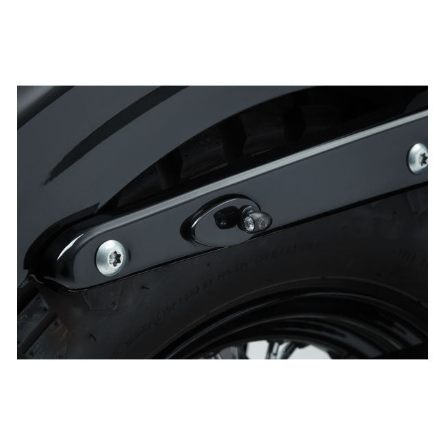 Kuryakyn, Fender Strut Cover Plates Gloss Black Para Harley Davidson