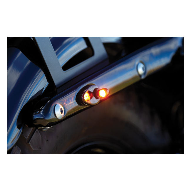 Kuryakyn, Fender Strut Cover Plates Gloss Black Para Harley Davidson