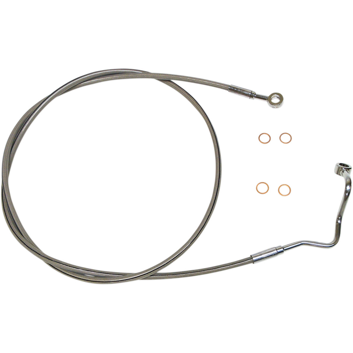 XR STAINLESS EXTREME RESPONSE FRONT UPPER BRAKE LINES FOR H-D TRIKE MODELS