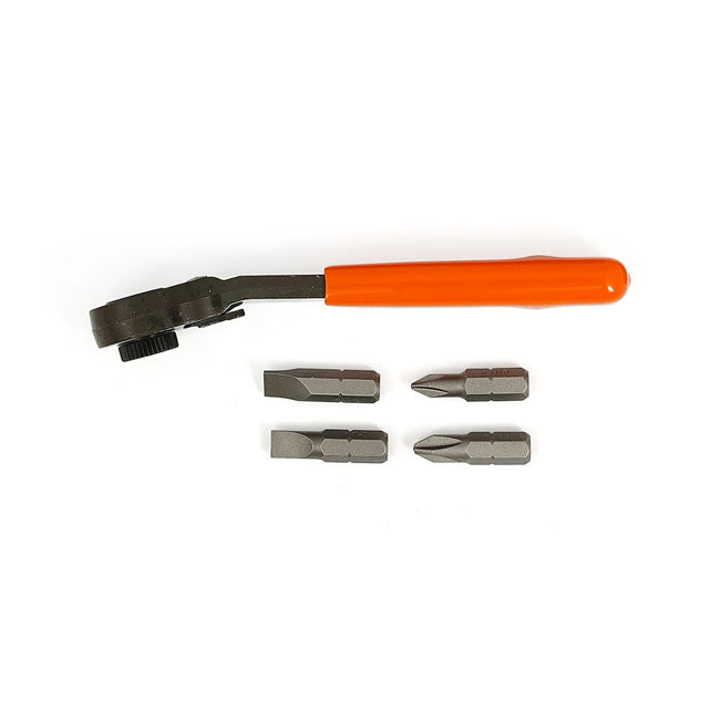 Lang Tools, Mini Ratcheting Bit Wrench. Fine Tooth