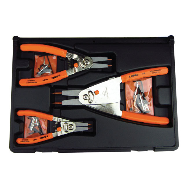 Lang Tools, 'Quick Switch' Retaining Ring Pliers. 3-Pc Set