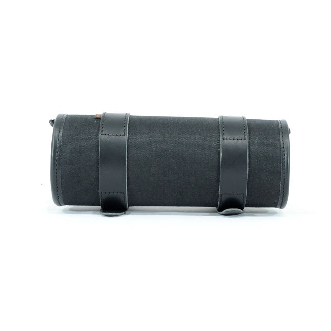 Longride, Classic Tool Roll Waxed Cotton. Black For Harley Davidson