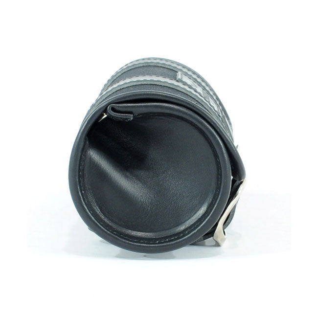 Longride, Classic Tool Roll Waxed Cotton. Black For Harley Davidson