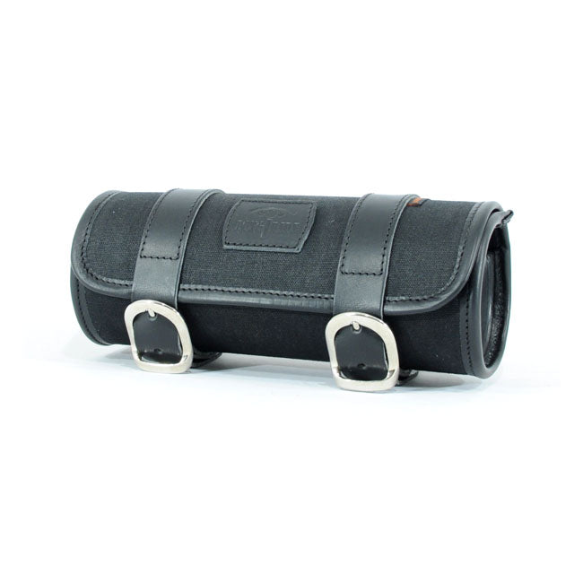 Longride, Classic Tool Roll Waxed Cotton. Black For Harley Davidson