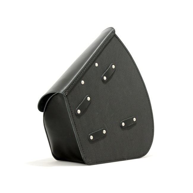 Longride, Leather Swingarm Bag. Large. Black For Harley Davidson