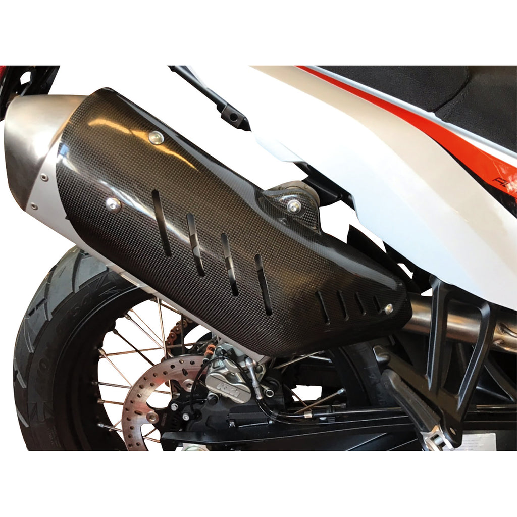Schalldämpfertasche/Hitzeschild für KTM 20–22, 350–500 EXC-F, HUSQVARNA FE250–501 20–22, GAS GAS EC250–450 21–22