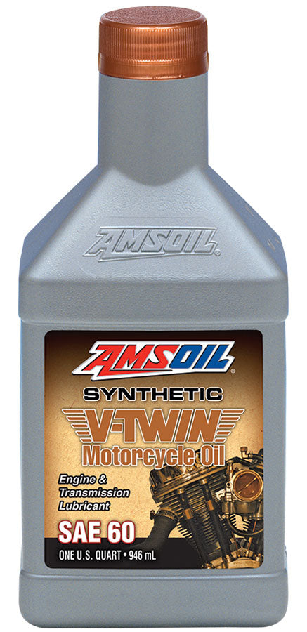 Amsoil AMCSQT SAE 60 Synthetic V-Twin Motorcycle Oil For Harley-Davidson 1929-1983