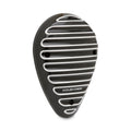 Ness Finned Horn Cover Black For Harley Davidson