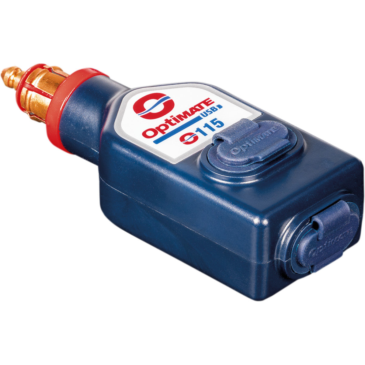 OPTIMATE USB O-115 3300mA DUAL OUTPUT WEATHERPROOF USB CHARGER, WITH BIKE PLUG