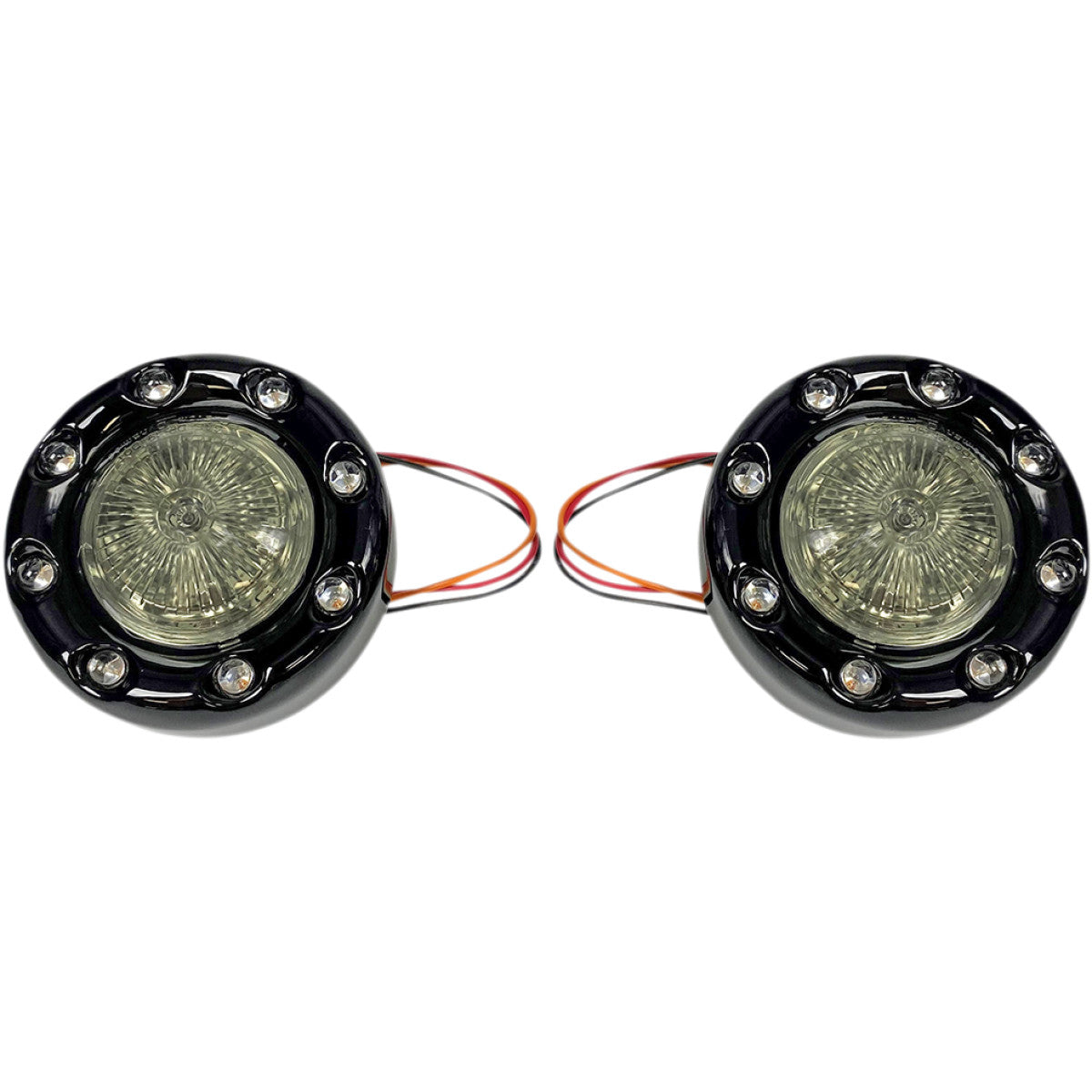 REAR PROBEAM® BULLET RINGZ™, schwarz glänzend mit getönter Linse