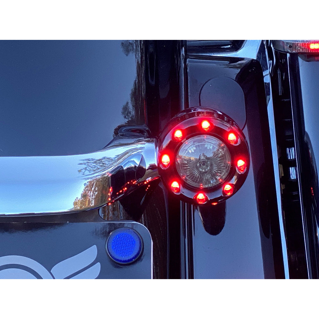 REAR PROBEAM® BULLET RINGZ™, schwarz glänzend mit getönter Linse