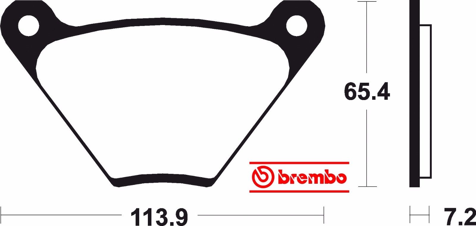 Pastillas Freno Para Harley-Davidson® Shovelhead 1972-1983 Brembo Brake Pad Kit