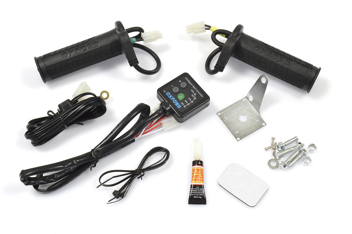 Kit Puños Calefactables Premium Touring Oxford OF691 Para Manillar 22mm