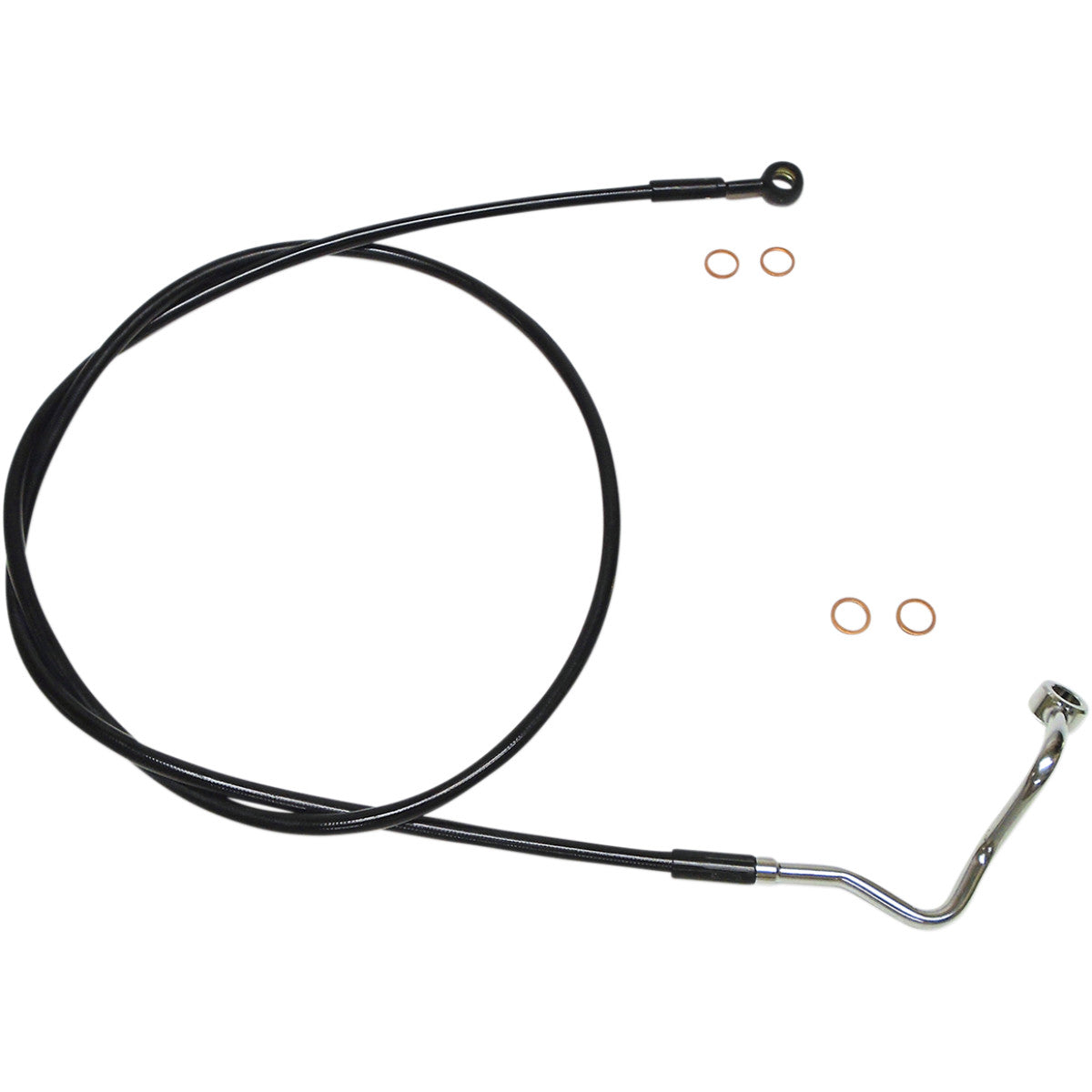 XR STAINLESS EXTREME RESPONSE FRONT UPPER BRAKE LINES FOR HD TRIKE MODELS