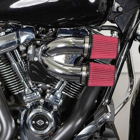 Abgestimmte Induktionsluftfilter Chrom für Harley Davidson