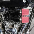 Abgestimmte Induktionsluftfilter schwarz glänzend für Harley Davidson