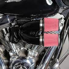 Tuned Induction Air Cleaners Gloss Black voor Harley Davidson