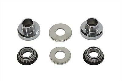 Sealed Fork Neck Cup Bearing Kit Chrome For Harley-Davidson