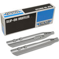 Slashdown Slip-On Mufflers Chrome 3.5"